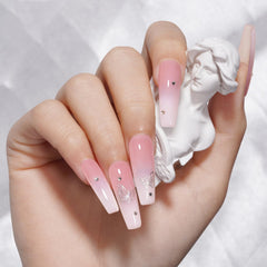 TOMICCA Milky White gel polish brush stroke shows smooth application