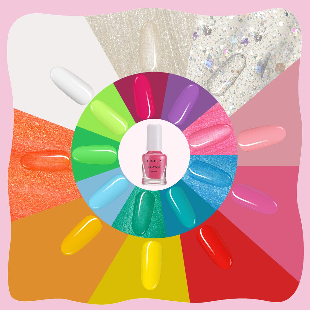 TOMICCA nail separator stickers kit for mess-free polish sessions.