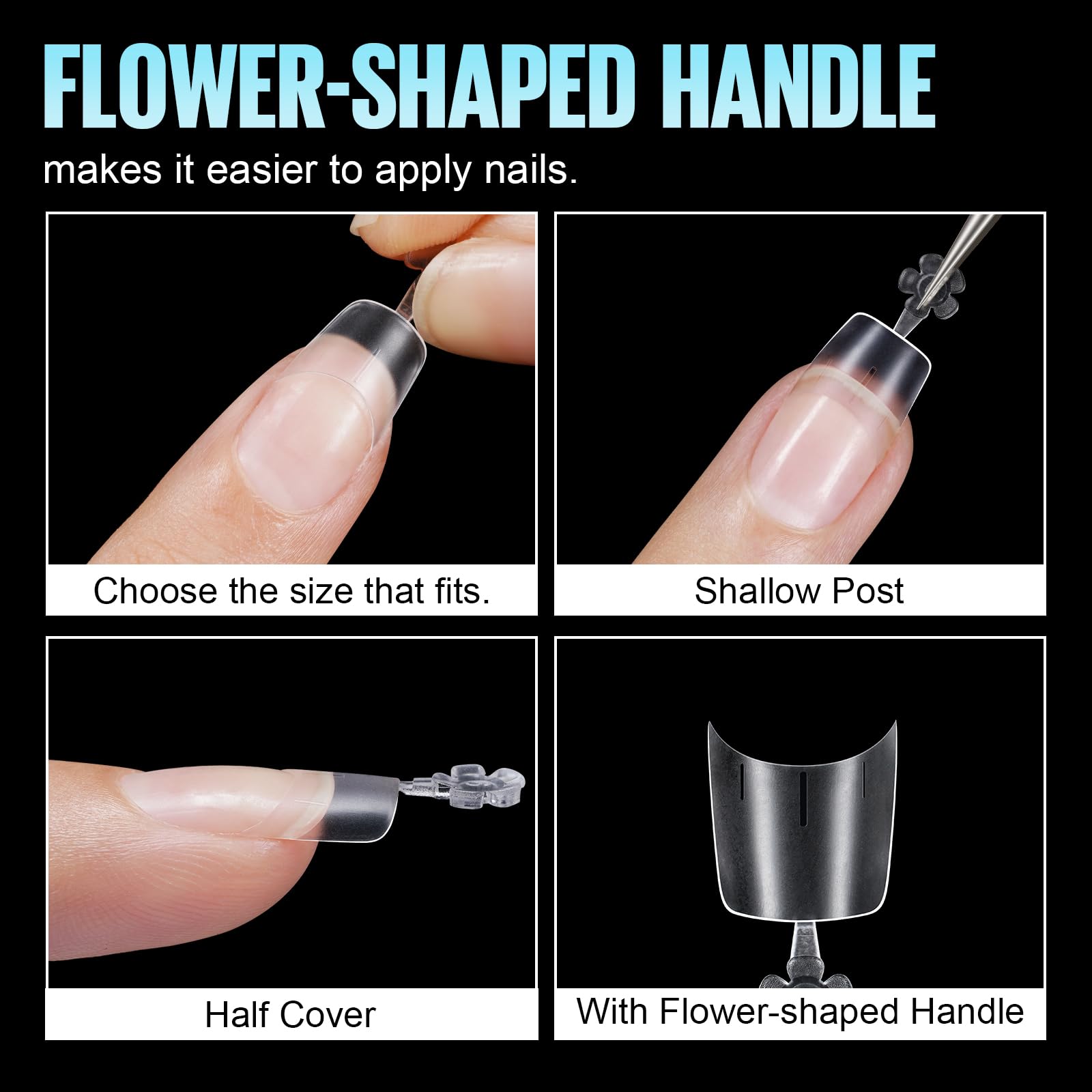 TOMICCA tips in 12 numbered sizes for fast manicure fitting