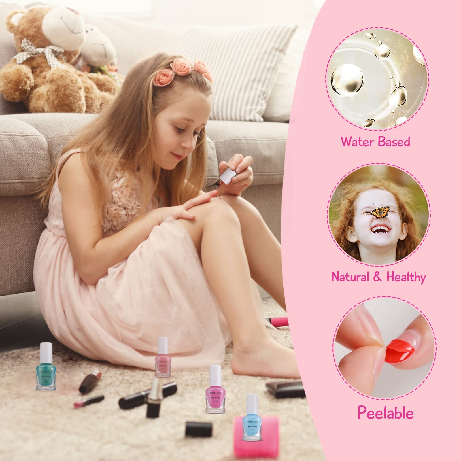 TOMICCA water-based formula enables easy, kid-friendly application.