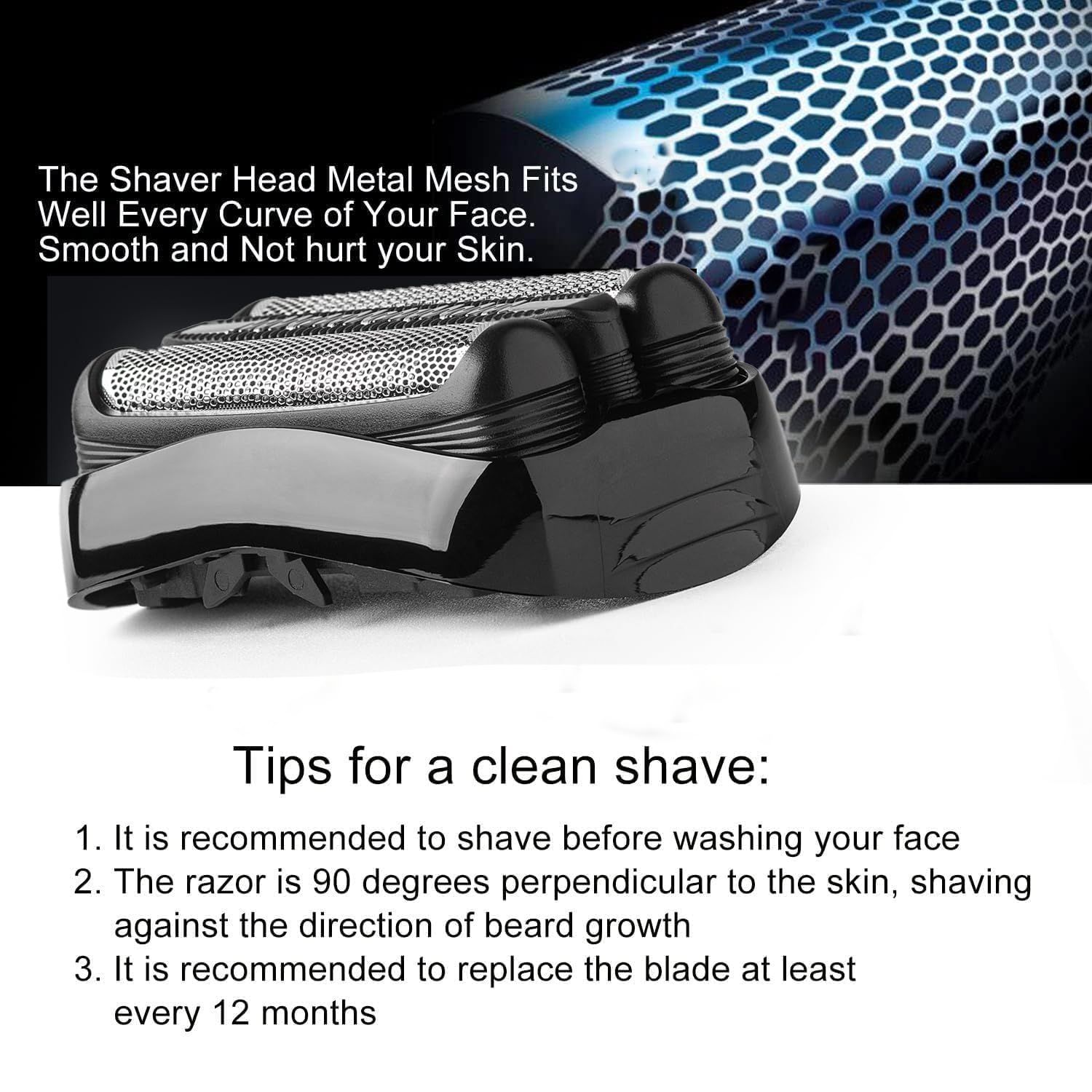Tomorrow Will Be Better Braun Series 3-compatible 2-pack replacement heads maintain performance