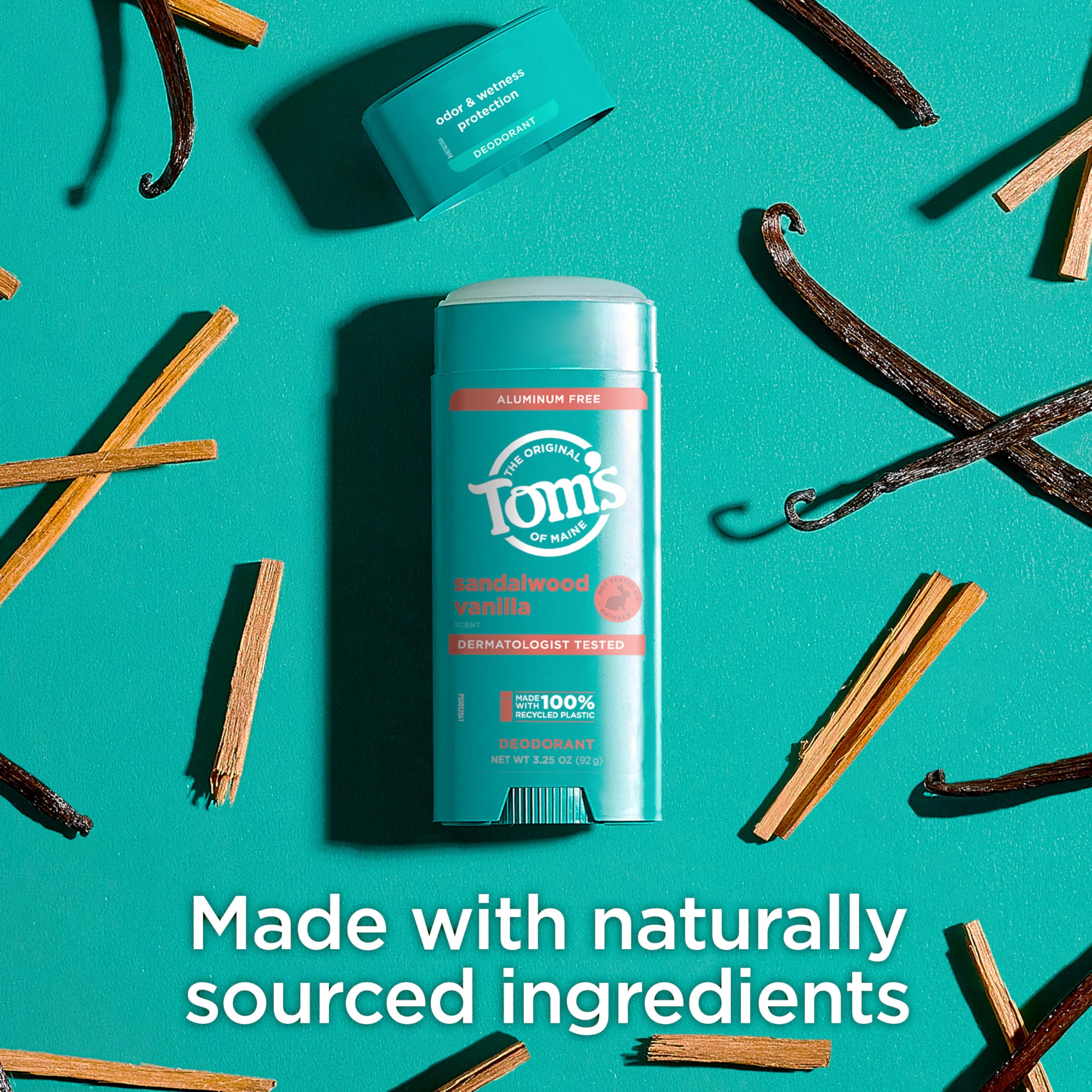 Tom's of Maine cruelty-free logo emphasizes ethical, animal-friendly care.
