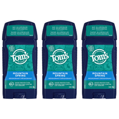 Tom's of Maine Mountain Spring deodorant pack on shelf for daily freshness