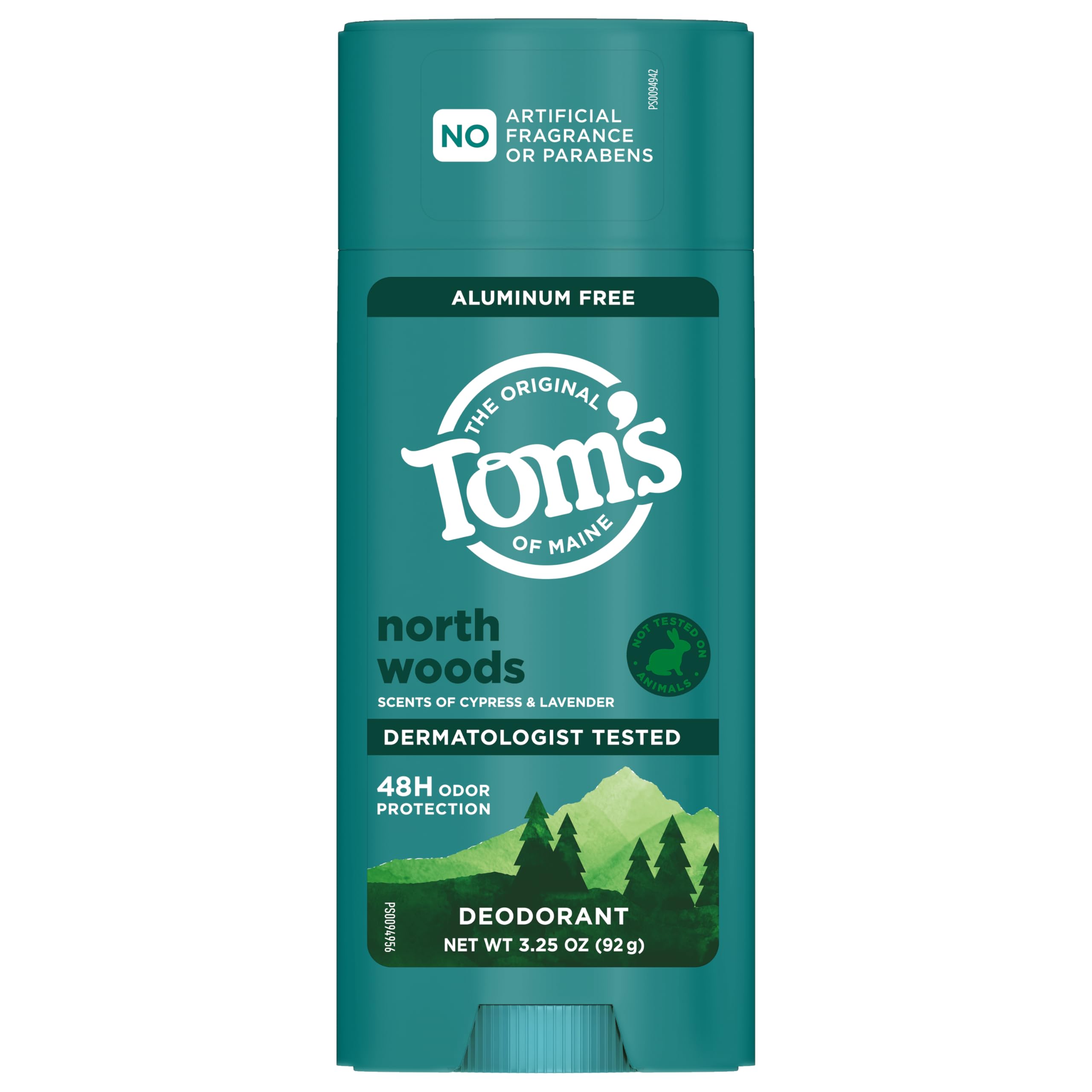 Gym bag-ready North Woods deodorant for everyday protection during workouts