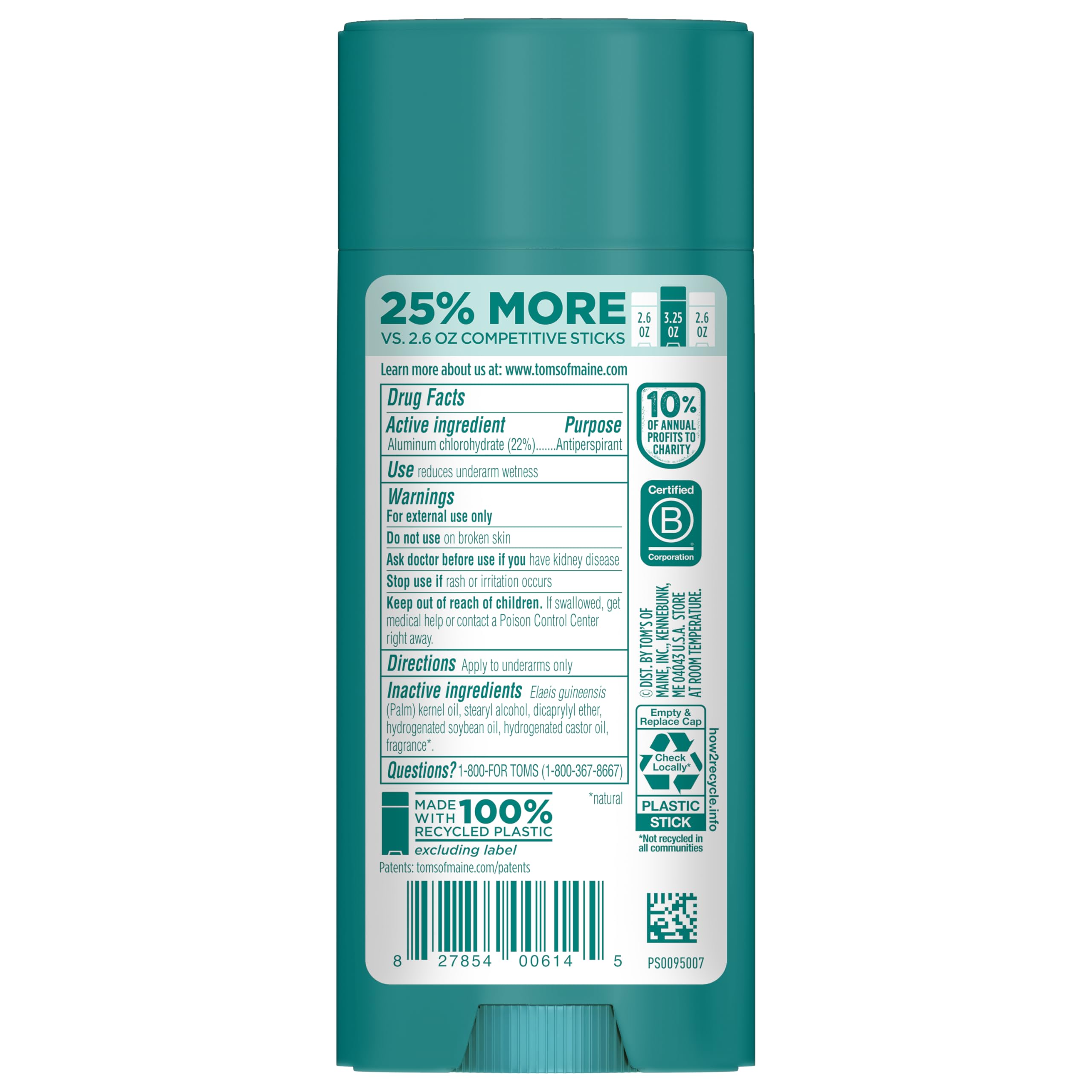Tom’s of Maine North Woods travel-friendly antiperspirant for on-the-go