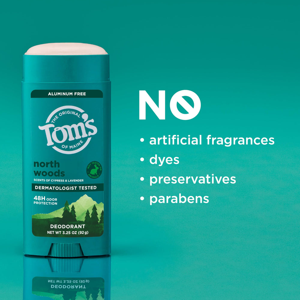 Vegan and cruelty-free North Woods deodorant branding
