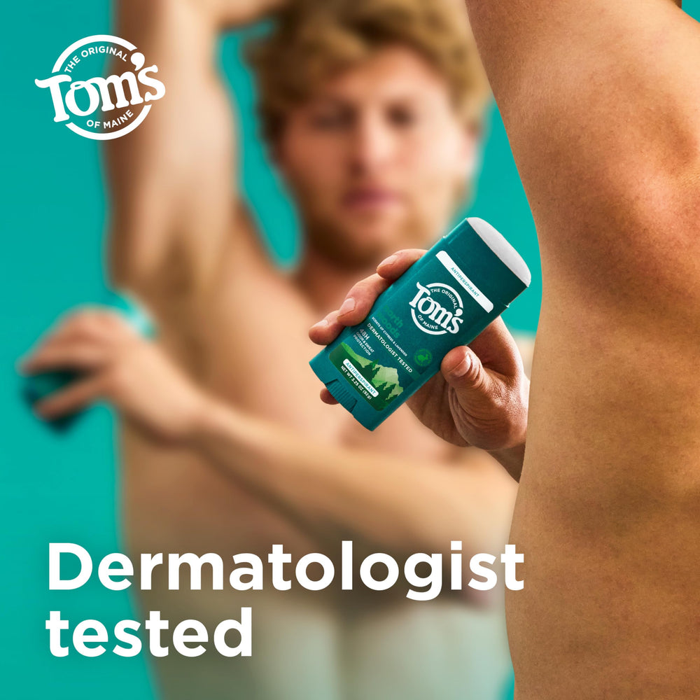 Tom’s of Maine North Woods vegan formula badge with gentle care