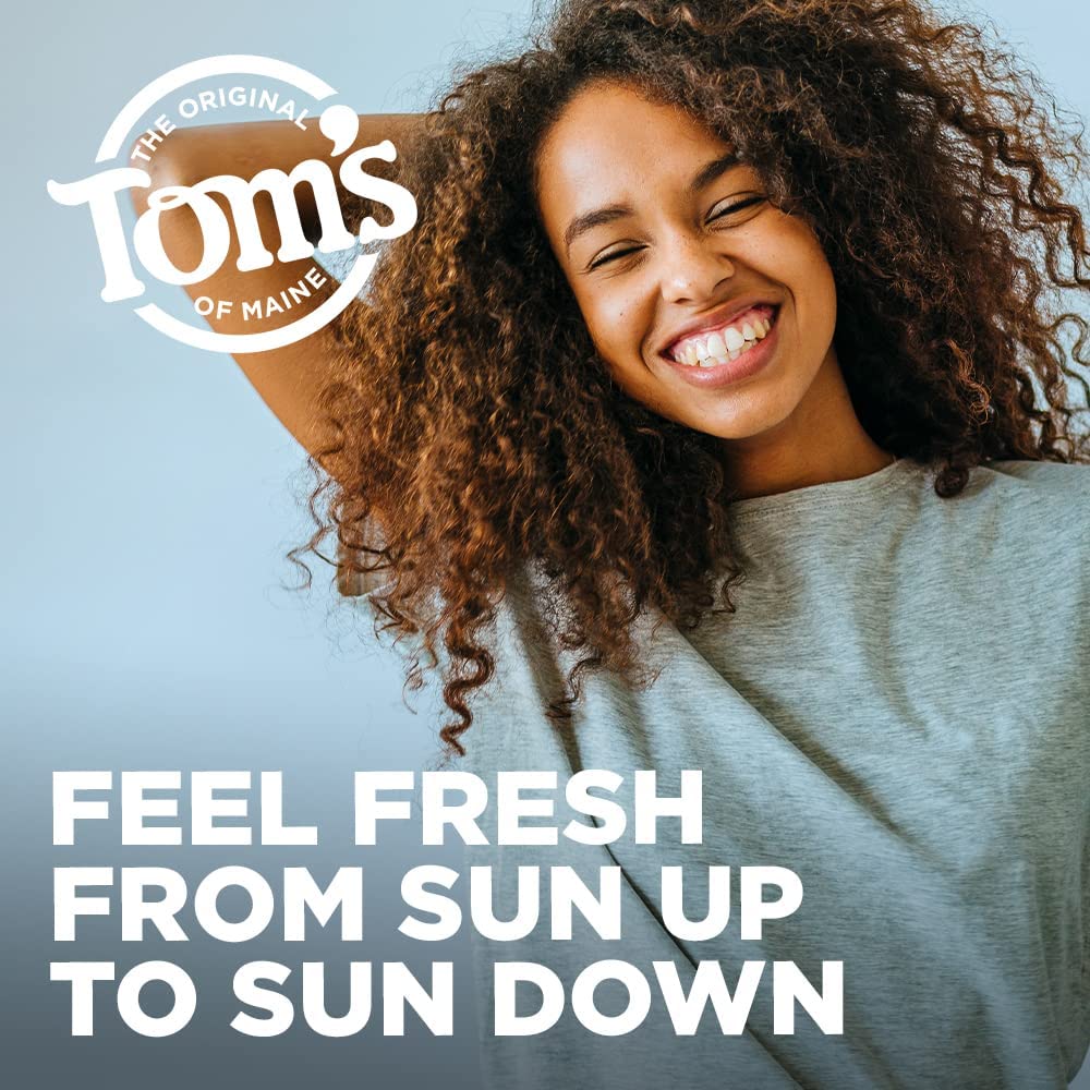Recyclable stick container emphasizes eco-friendly packaging by Tom's of Maine.