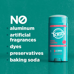 Aluminum-free Tom's of Maine deodorant formula for sensitive skin