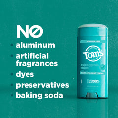 Tom’s of Maine moisture-locking formula keeps underarms comfortable all day.