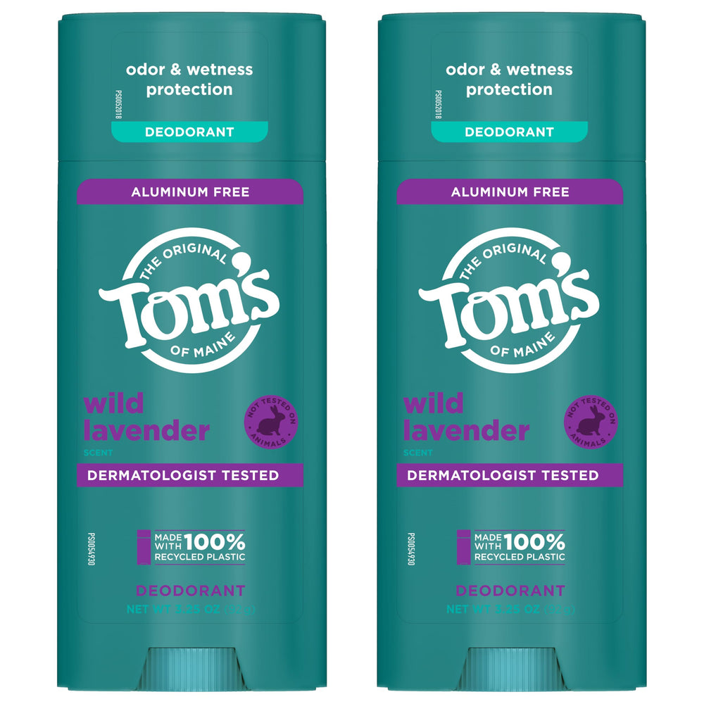 Display of Tom’s of Maine Wild Lavender with lavender bergamot notes