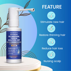 Tomum Minoxidil 5 percent close up showing active formula for men