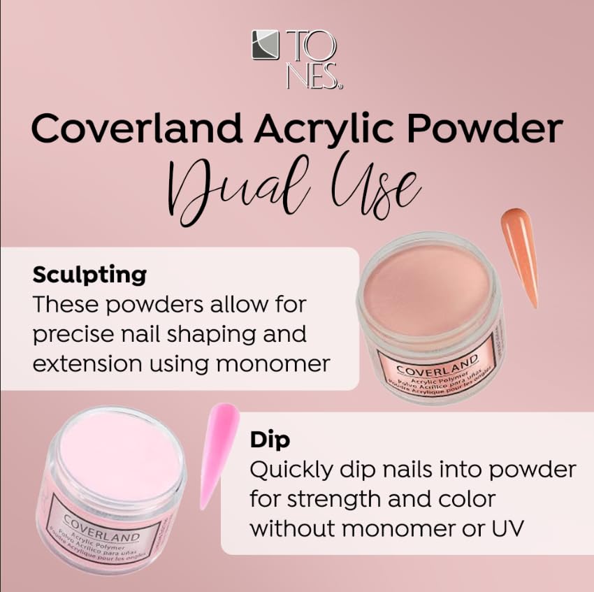 TONES Coverland New Nue vegan formula highlights low odor and skin-friendly use.