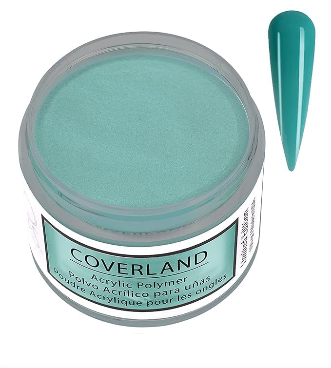 tones coverland april showers acrylic powder close-up for vibrant color and smooth finish