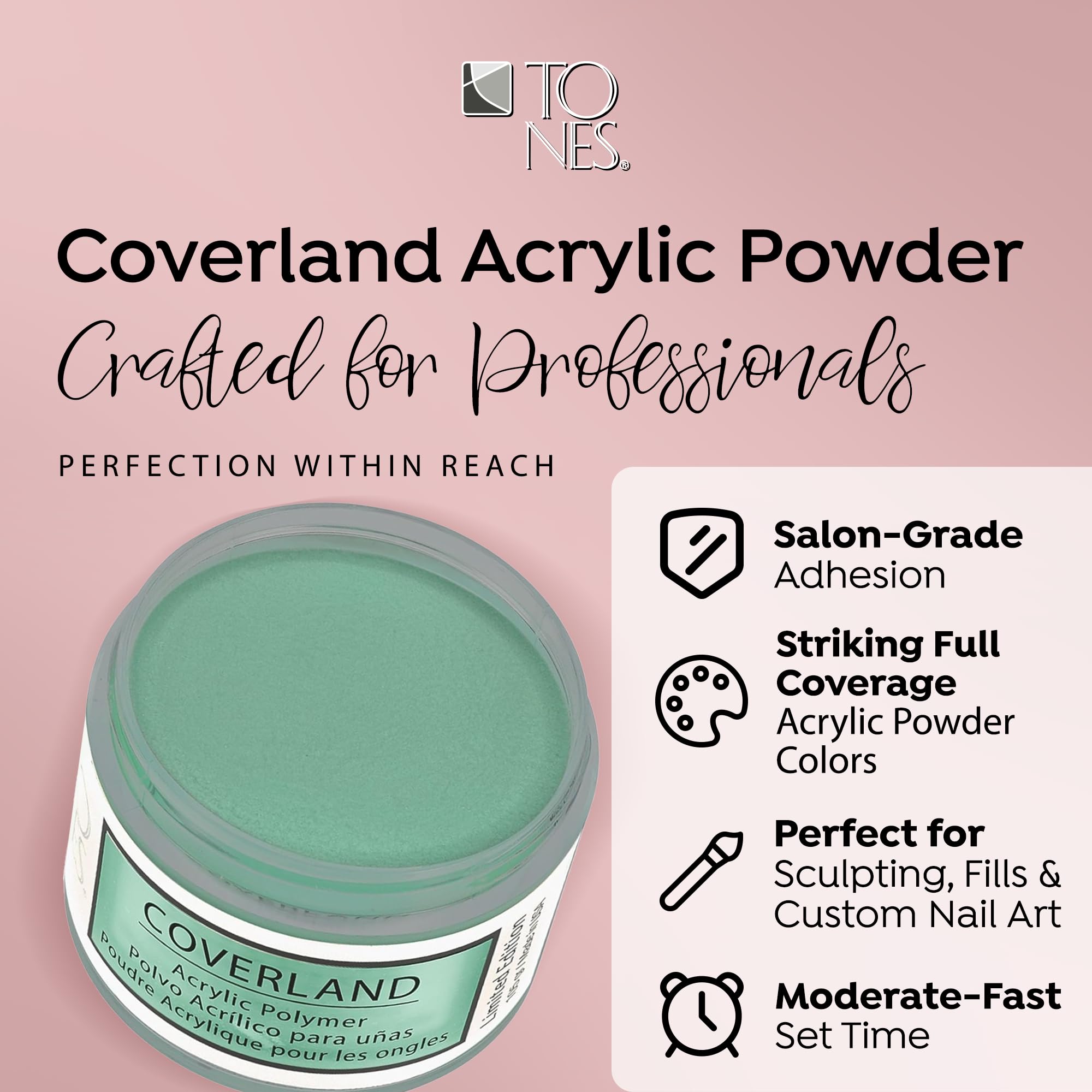 TONES Coverland Mint Cream application in progress demonstrates smooth coverage