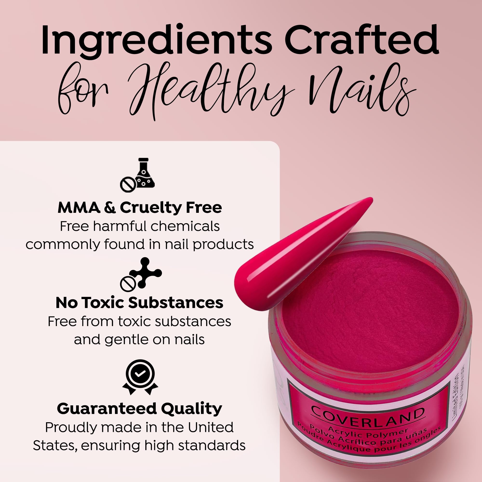 TONES Coverland Viva Magenta swatches preview vibrant full-coverage results.
