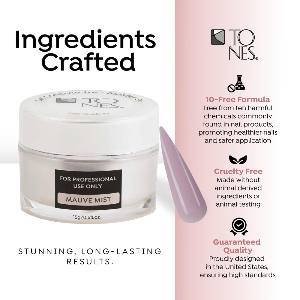 TONES nail sculpting extension session delivers durable overlays with ease.