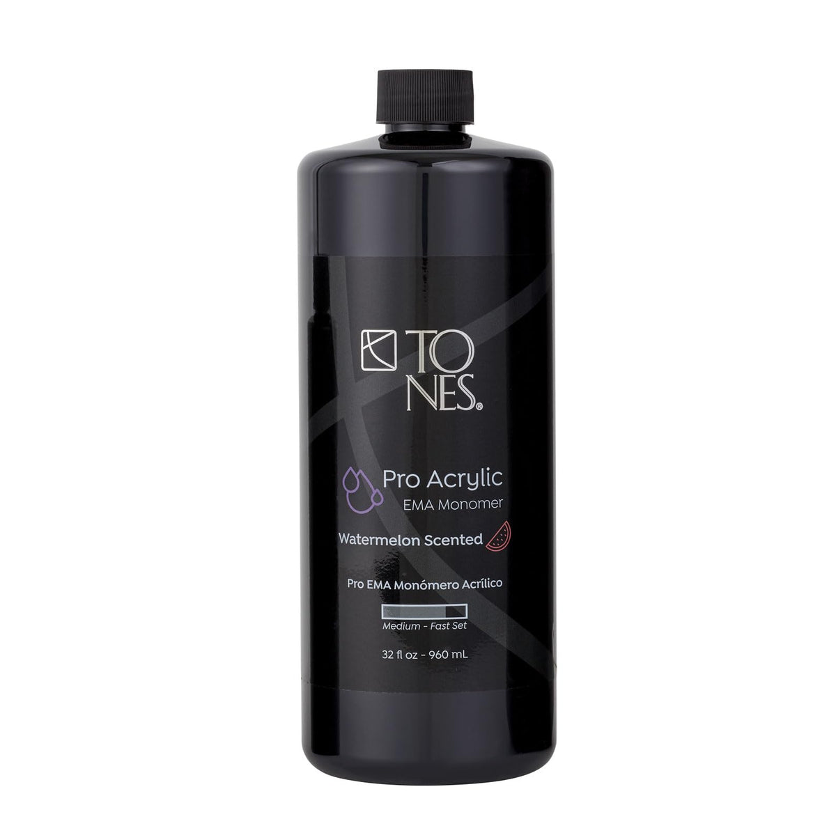 TONES Watermelon EMA monomer bottle, 32 oz, ideal for salons