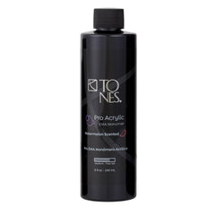 TONES Watermelon Scented EMA Monomer bottle closeup shows refreshing odor control and professional quality.