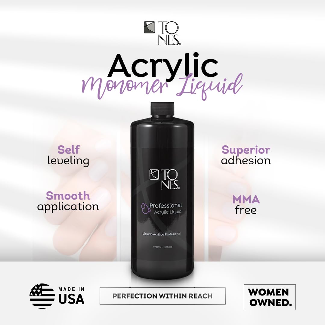 TONES Watermelon Scented EMA Monomer trusted by pros for long-lasting wear.
