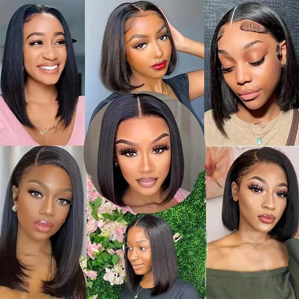 TONGMAY 14-inch natural black wig drape for everyday looks
