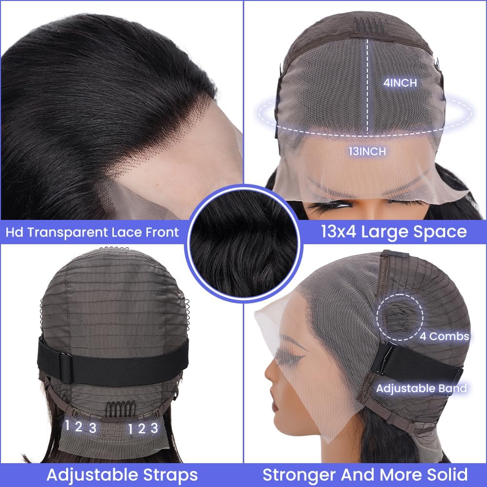 TONGMAY 13x4 HD lace detail for breathable, blendable base