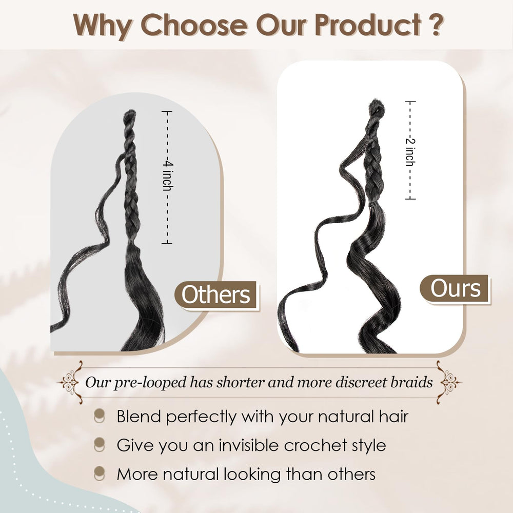 Toniola Ocean Wave crochet hair natural texture for beachy, lightweight styling