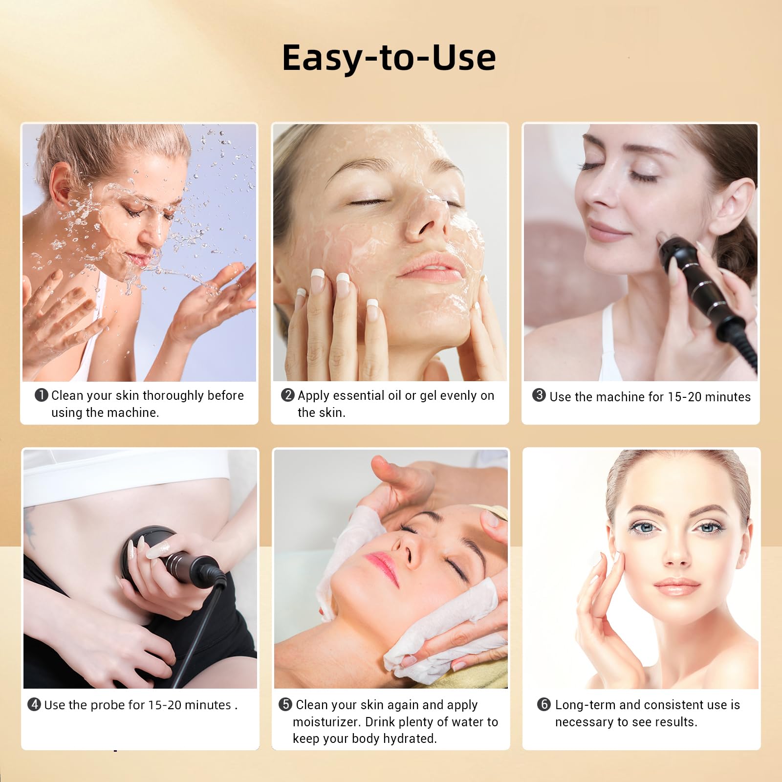 TONSPRER MZONG RF-LED energy for skin rejuvenation at home.