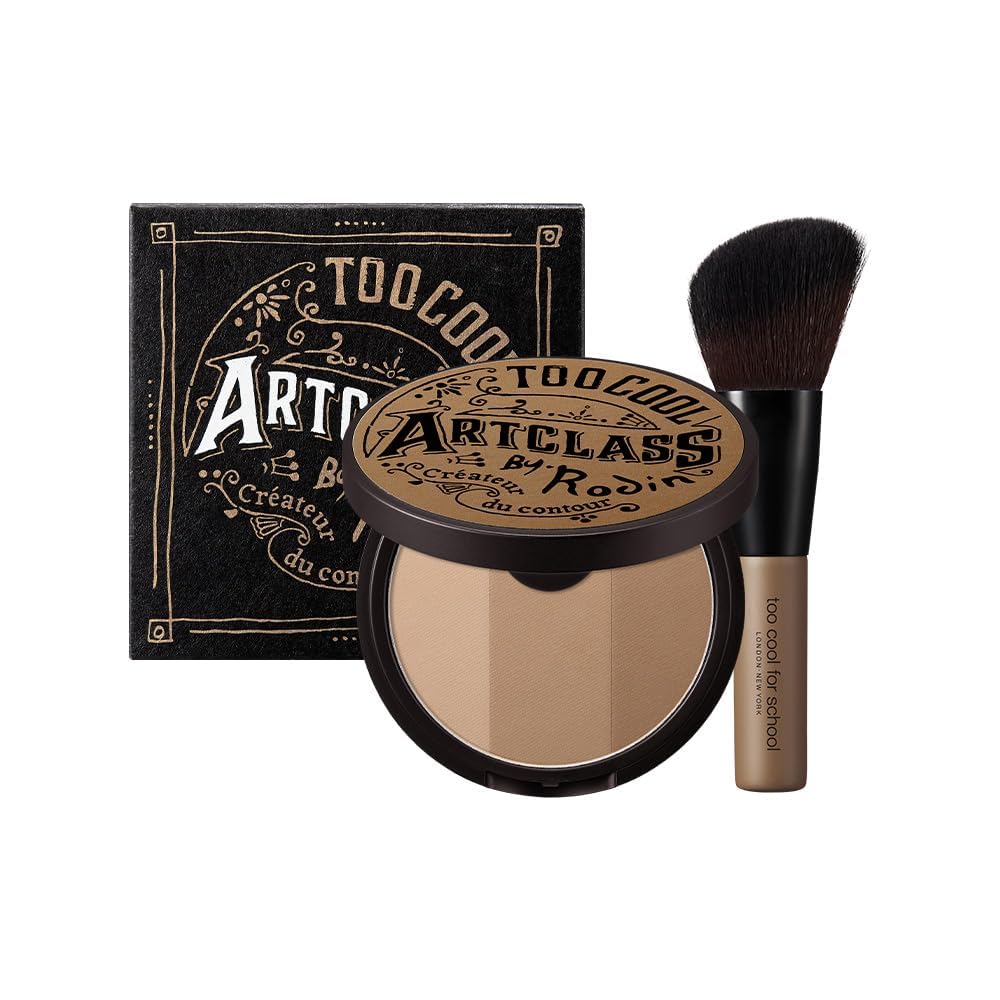 Too Cool For School Artclass Rodin Shading Master powder brush set for precise contouring.