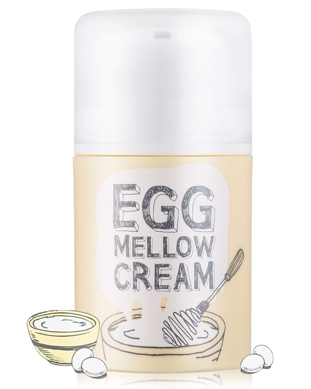 Too Cool For School Egg Mellow Cream jar closeup for rich hydration