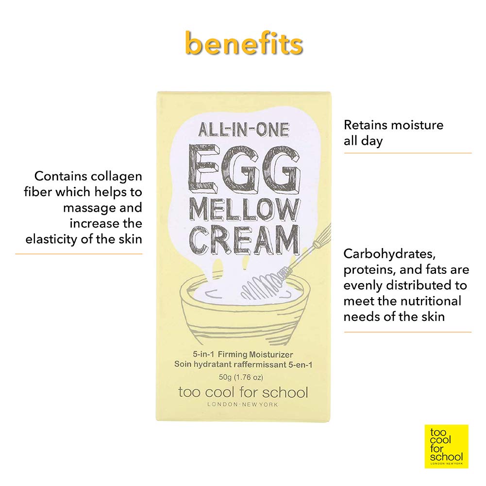 Too Cool For School Egg Mellow Cream palm application for multi use