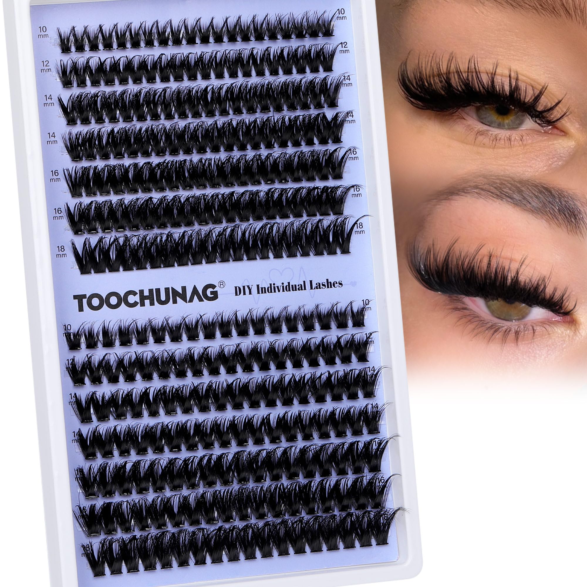 TOOCHUNAG salon-grade effect enhances eye definition with light, comfortable wear.