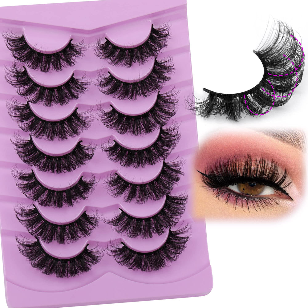 TOOCHUNAG Fluff Lashes mink wispy 20mm multipack: ready-to-wow look for photos and events