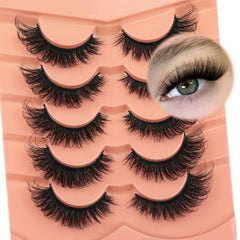 TOOCHUNAG fox eye lashes 18mm natural look for daily wear