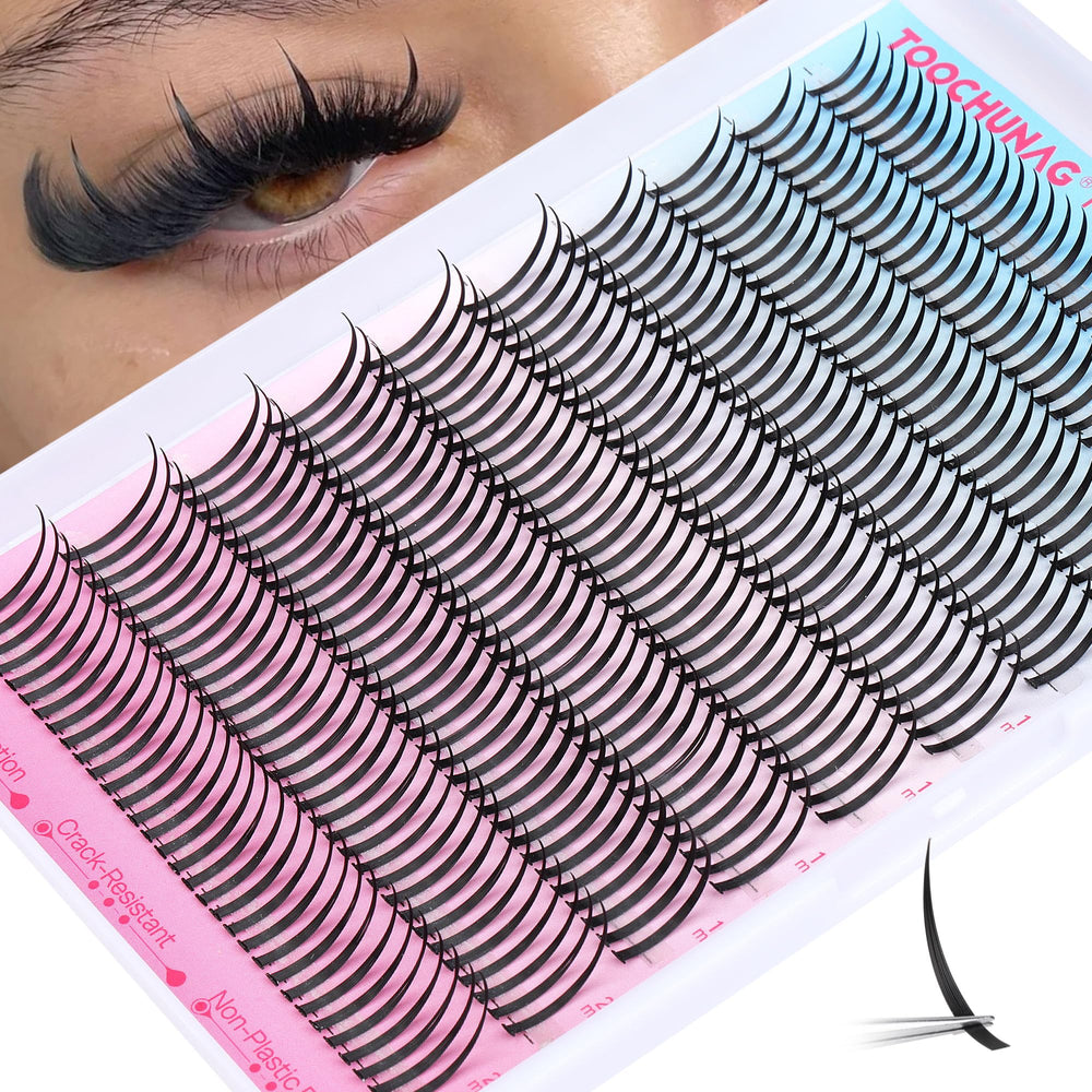 TOOCHUNAG lash spikes 320pcs collection for dramatic, long-lasting volume.