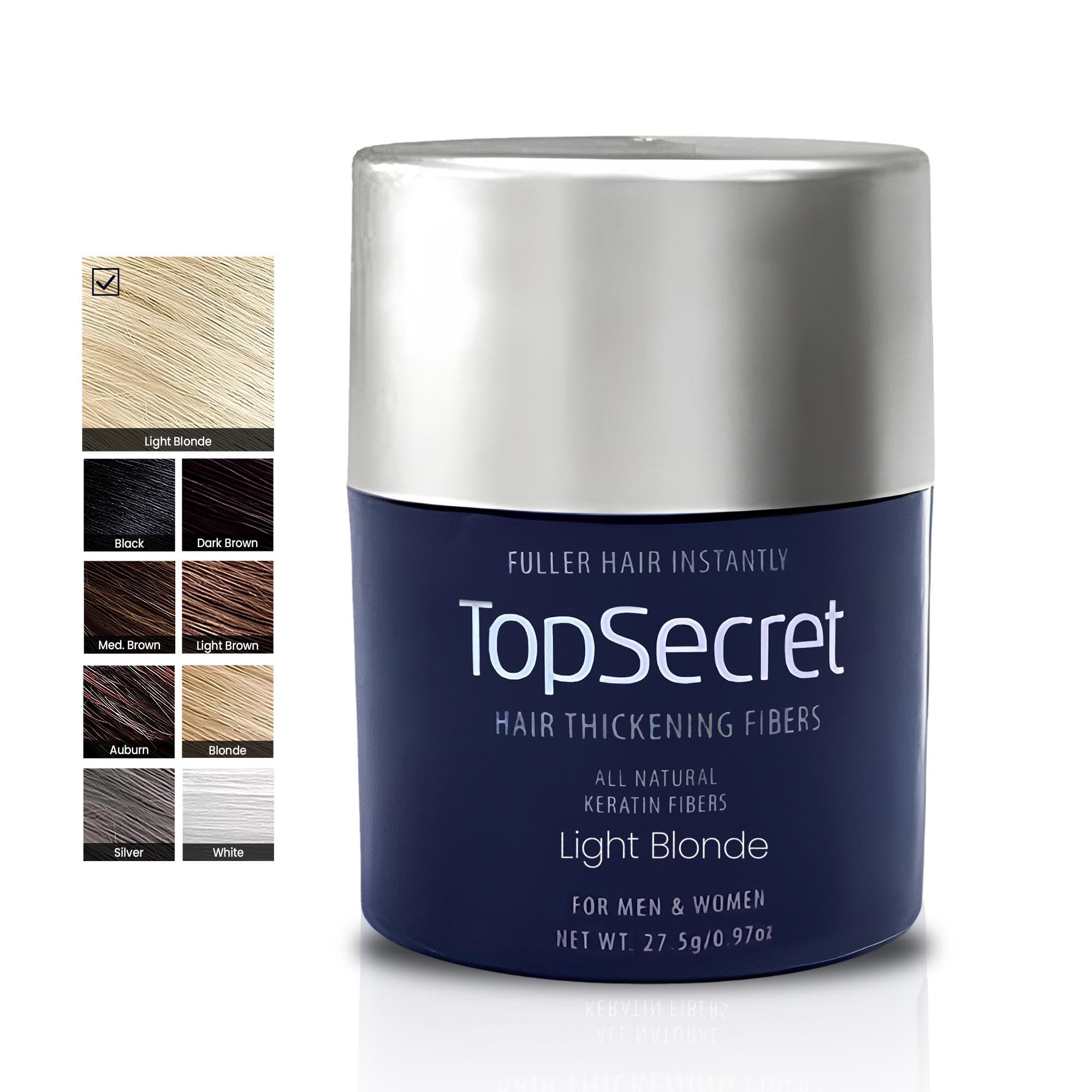 Top Secret packaging highlights travel-friendly refill kit.