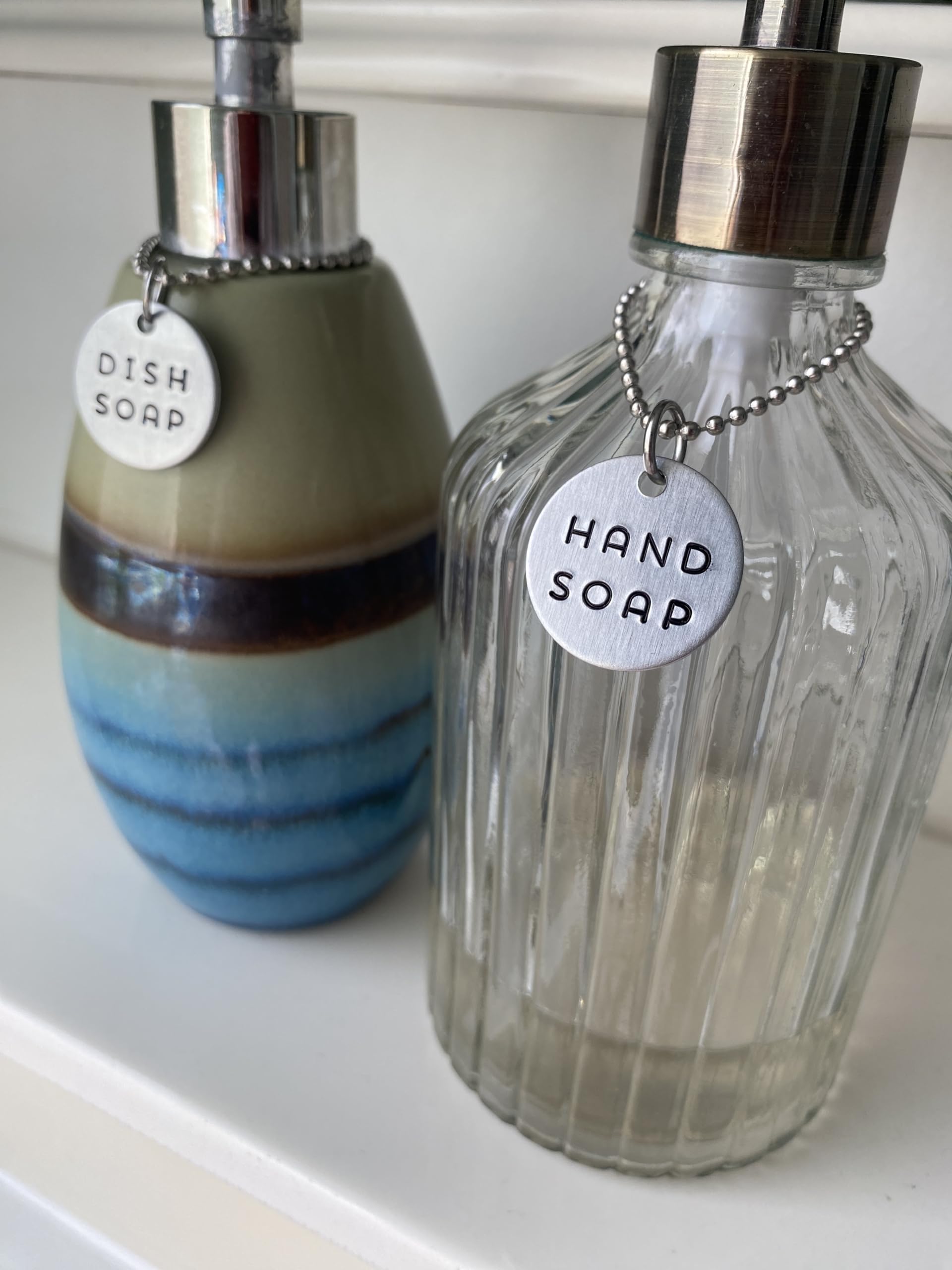 Top Shelf Tags housewarming gift set enhances countertop organization.