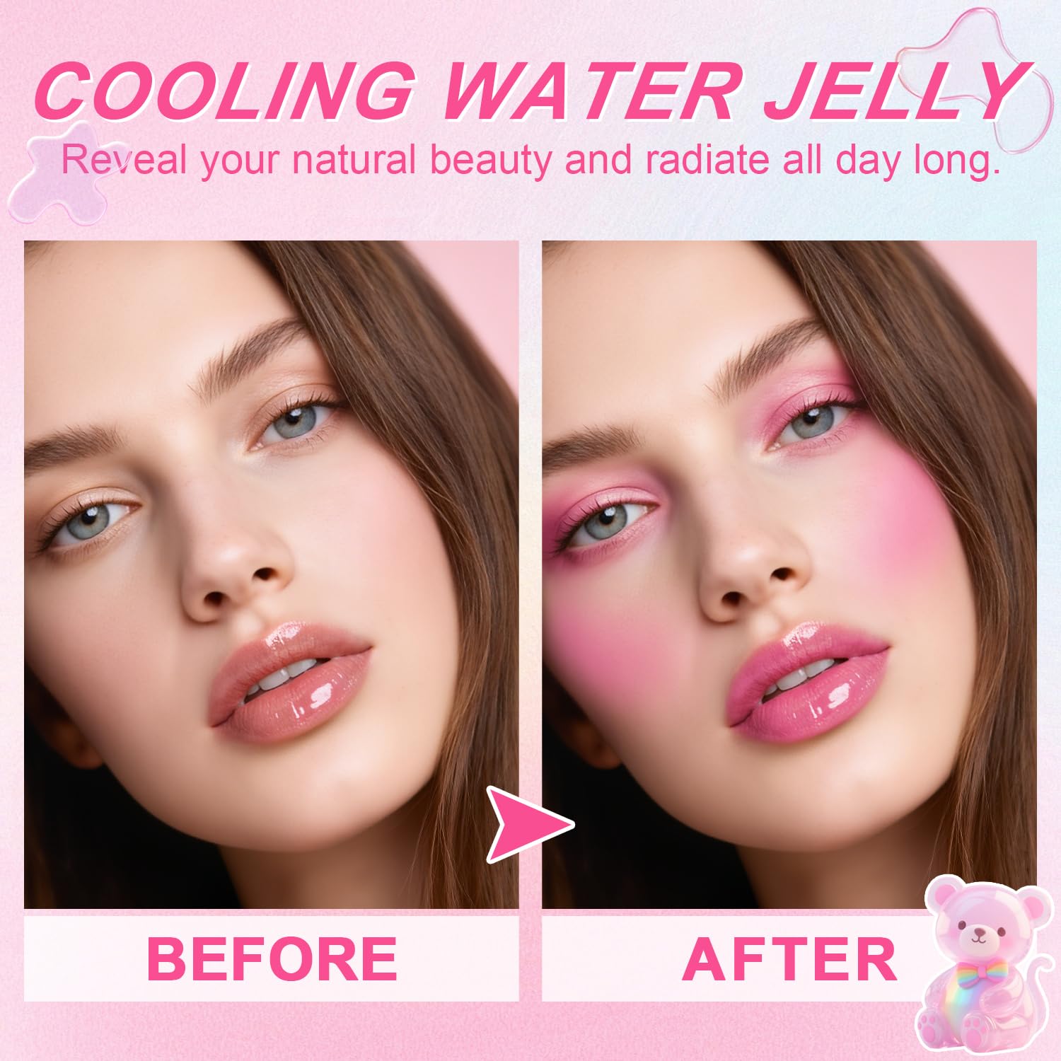 Topcent jelly blush finish feels lightweight and non sticky.