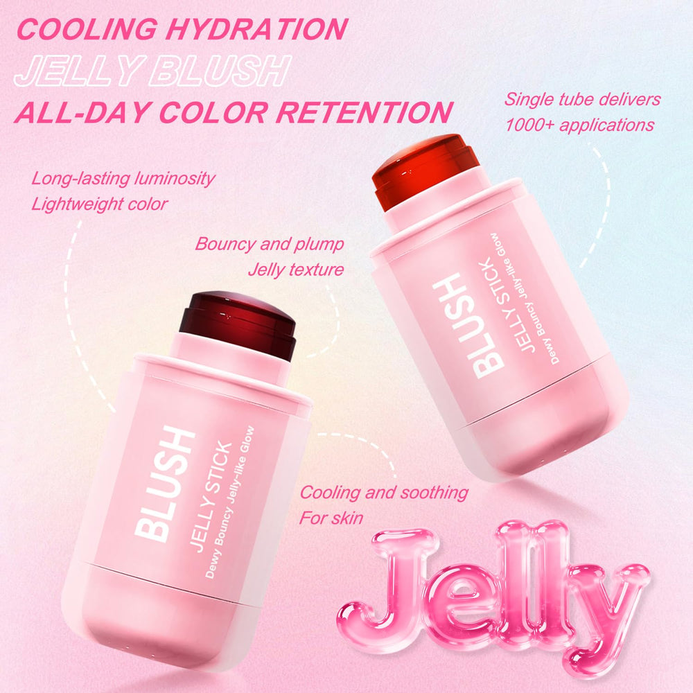 Topcent jelly blush stick on lips for sheer hydration.