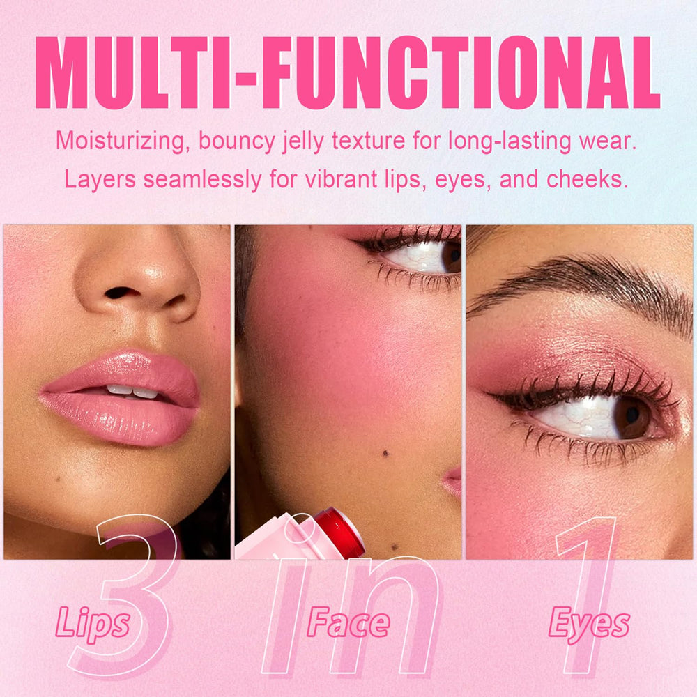 Topcent jelly blush is waterproof and transfer resistant.