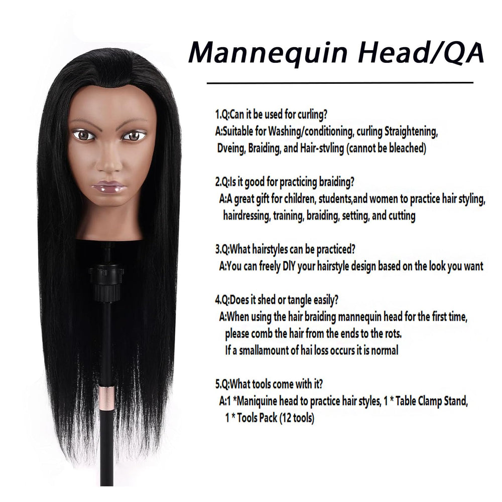 TopDirect curling and straightening demo head for professional technique practice