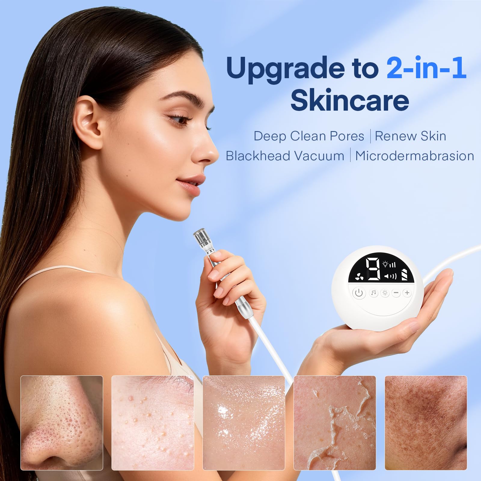 TopDirect Mini three-zone tips for eye area, cheeks, and T-zone