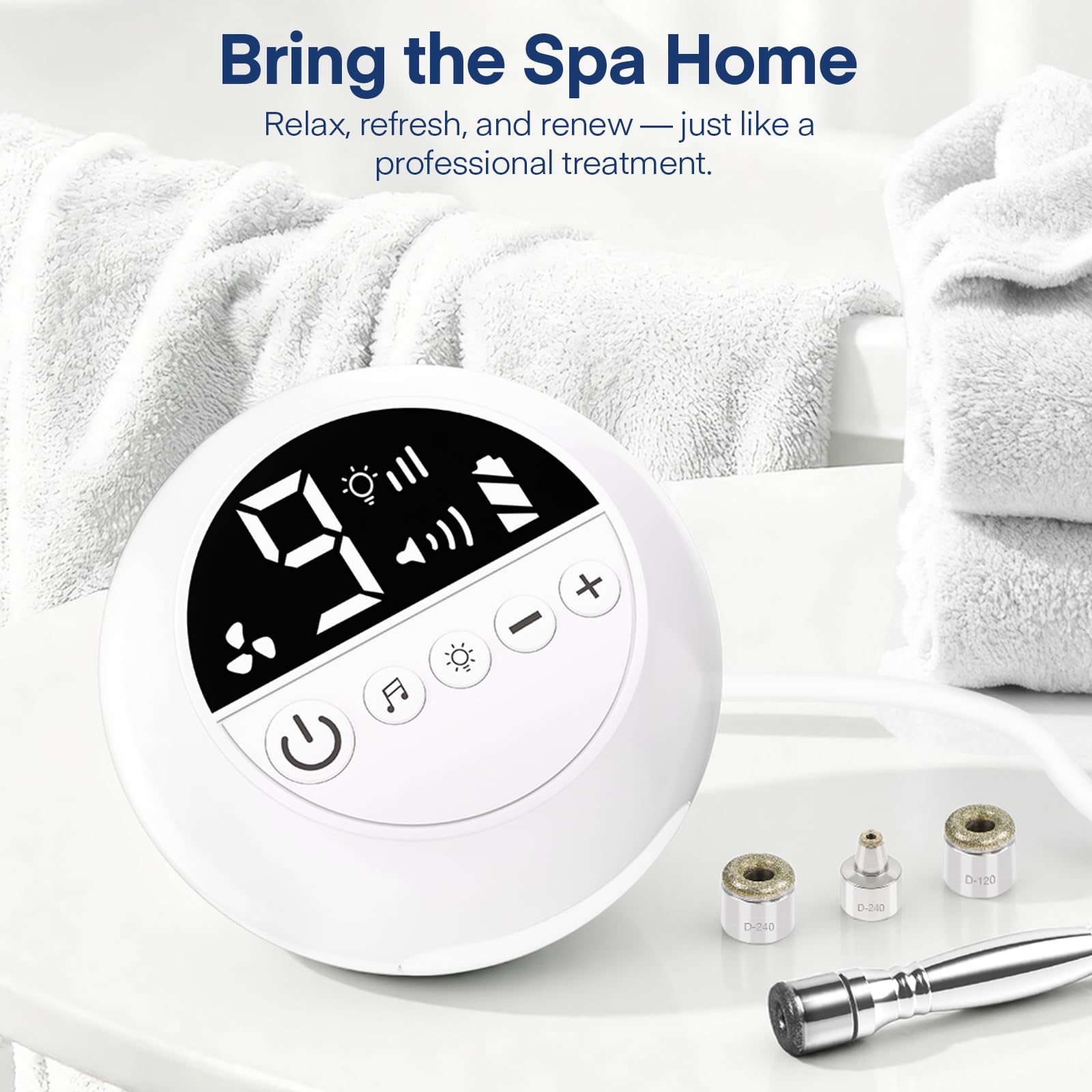 TopDirect Mini shows nine suction levels for customizable pore cleansing