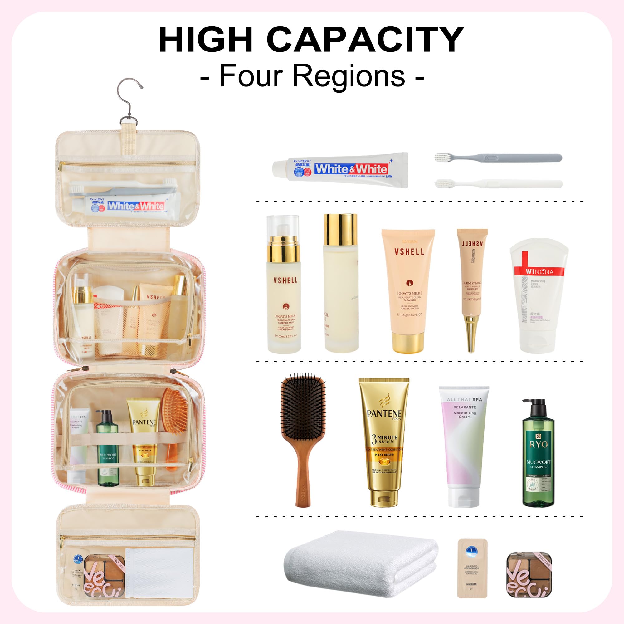 TOPEAST bag features mesh pockets and elastic straps to secure bottles upright.