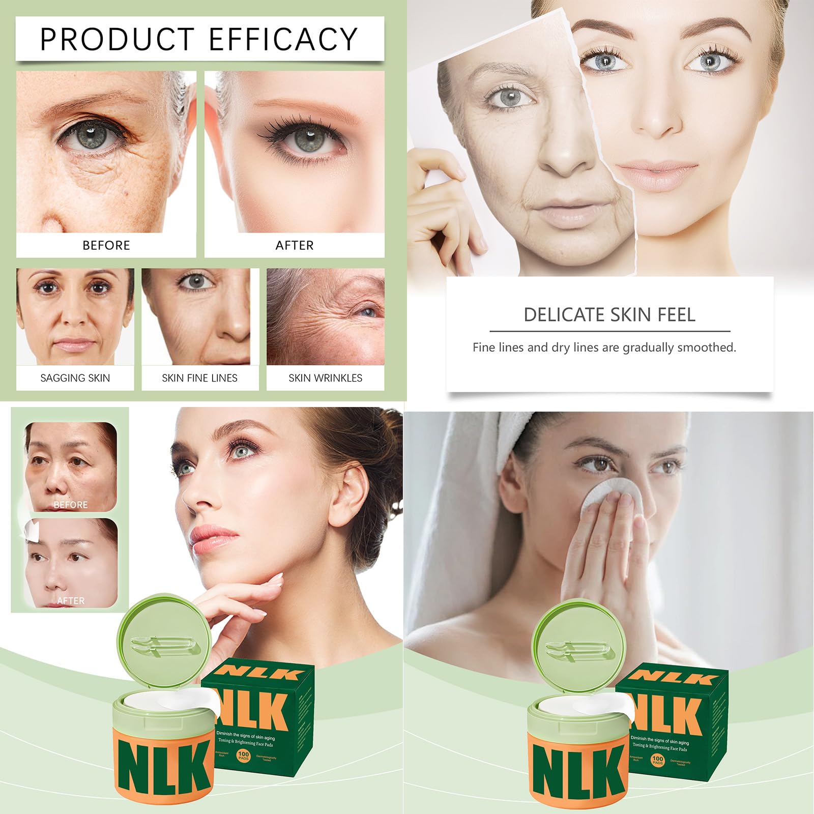 TopHand toner pads with included tweezer for hygienic, precise use