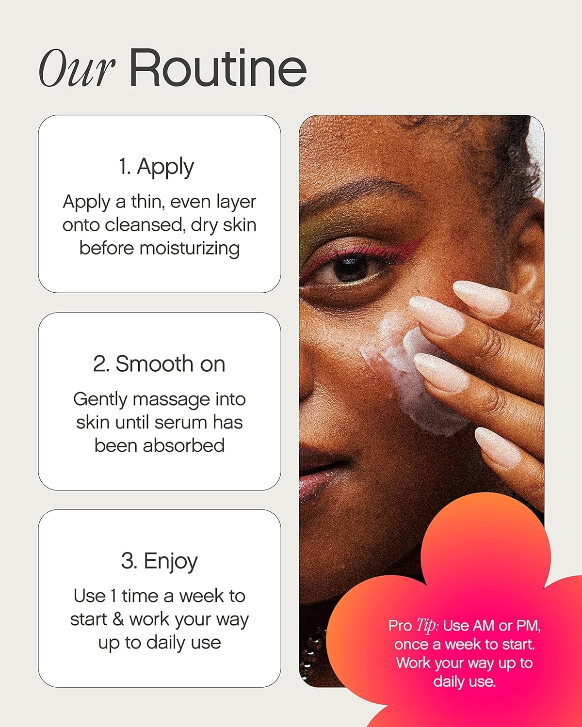 Topicals Faded serum shown in night skincare routine