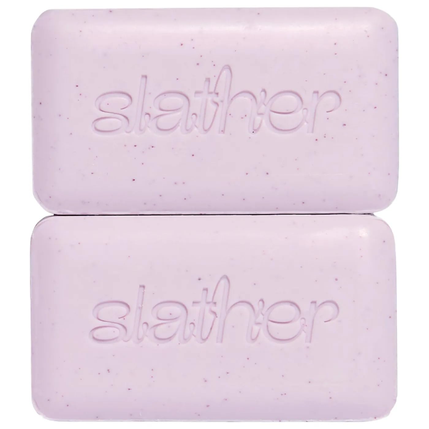 Topicals Slather Exfoliating Bar closeup showing exfoliation for smoother skin
