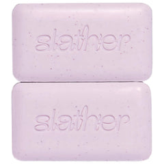 Topicals Slather Exfoliating Bar closeup showing exfoliation for smoother skin