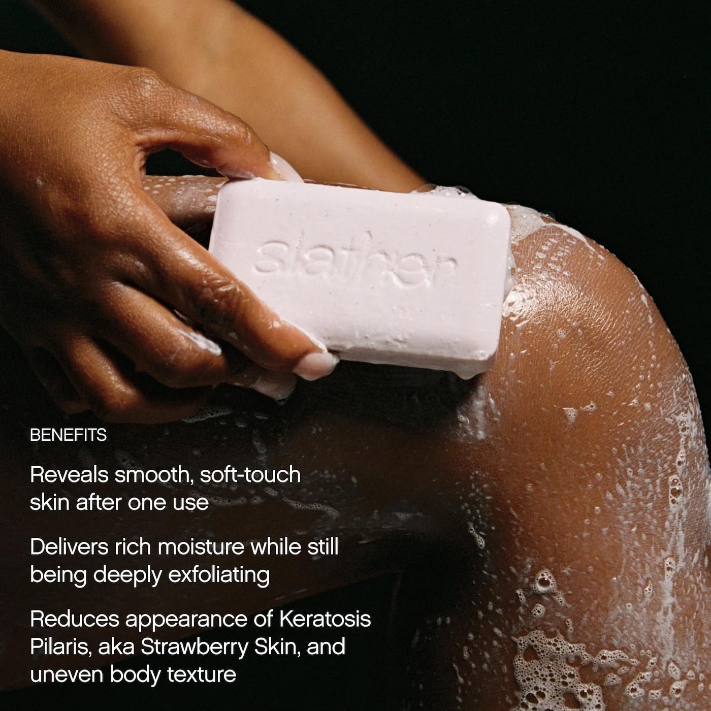 Topicals Slather Exfoliating Bar lavender scent adds calming notes