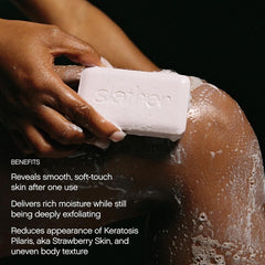 Topicals Slather Exfoliating Bar lavender scent adds calming notes